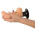 Naturtro penisvibrator med sugkopp (hudfärgad)