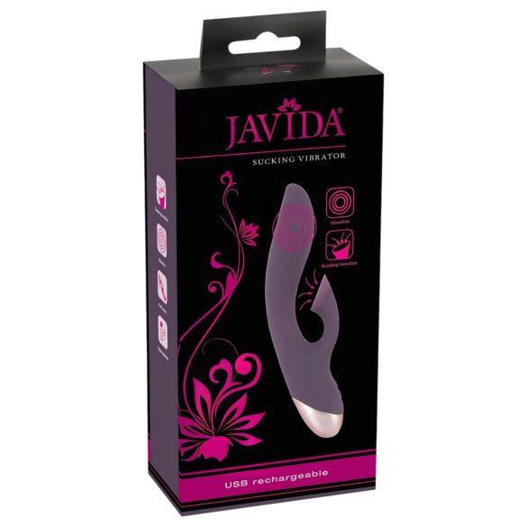 Javida - vibrator med klitorissug - vattentät - lila