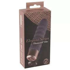   You2Toys - vibratorstav med diamantdetalj - uppladdningsbar - lila