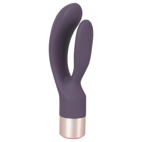 You2Toys Elegant Double - uppladdningsbar vibrator med klitorisstimulerare (lila)