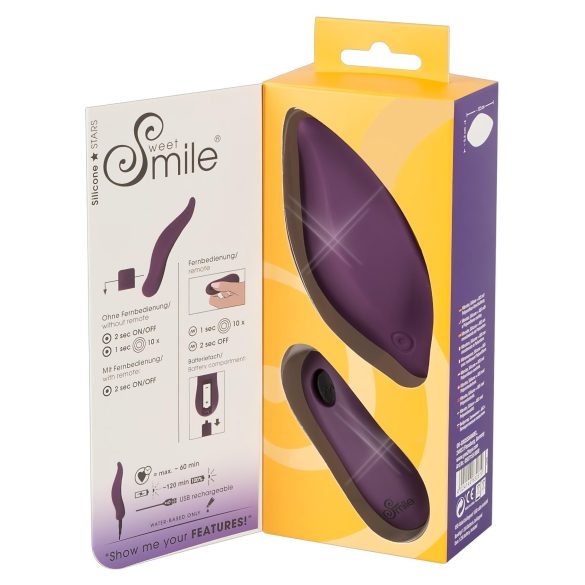 SMILE - trossvibrator - uppladdningsbar klitorisstimulator - lila