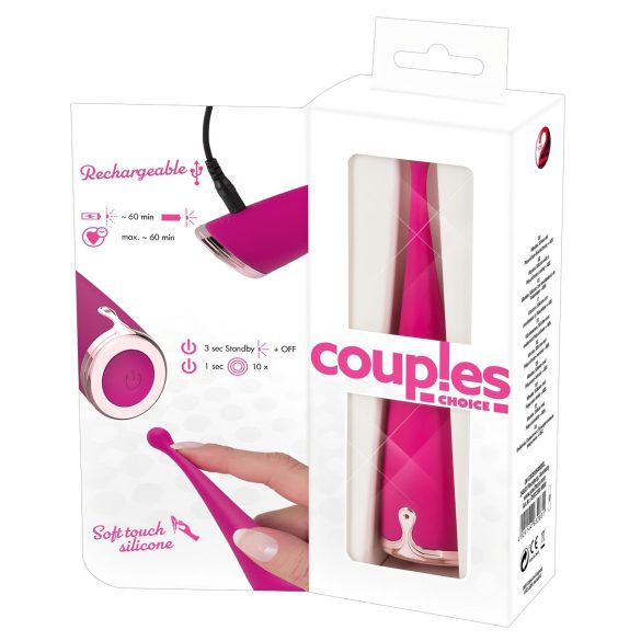 Couples Choice - klitorisstimulator vibrator - uppladdningsbar - rosa