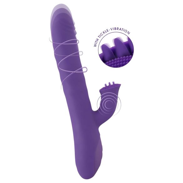 Smile Pearl - pärlsmyckad vibrator (lila)