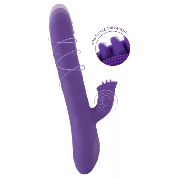 Smile Pearl - vibrator med pärlor - stötrörelse - lila