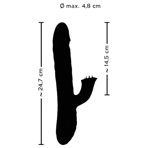 Smile Pearl - vibrator med pärlor - stötrörelse - lila