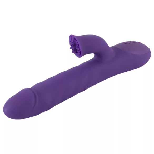 Smile Pearl - vibrator med pärlor - stötrörelse - lila