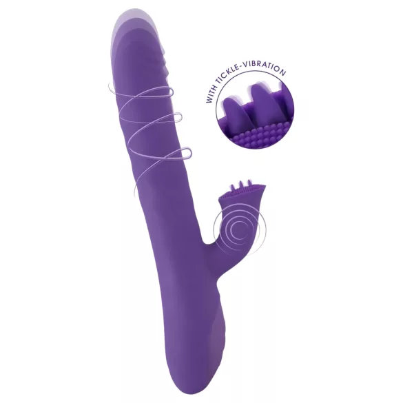 Smile Pearl - vibrator med pärlor - stötrörelse - lila