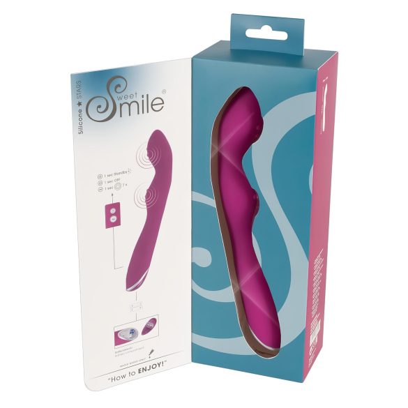 SMILE - vibrator för G-punkt och A-punkt - flexibel - rosa