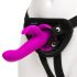 Happyrabbit Strap-On - kaninbälte med vibrator (lila)