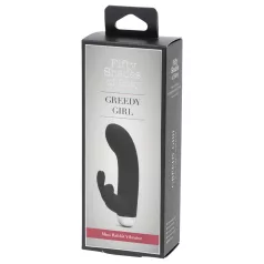   Fifty Shades of Grey - vibrator med klitorisstimulaor - svart