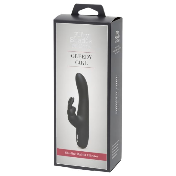 Greedy Girl Grånyanser - laddningsbar vibrator (svart)