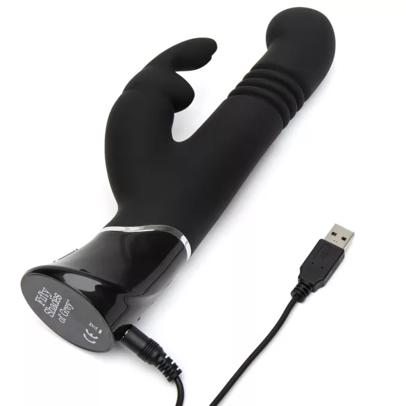Fifty Shades of Grey - rabbitvibrator - kraftfull stimulans - svart