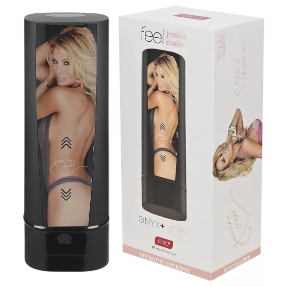 Kiiroo Onyx+ Jessica Drake - interaktiv masturbator - svart