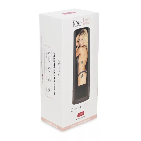 Kiiroo Onyx+ Jessica Drake - interaktiv masturbator - svart