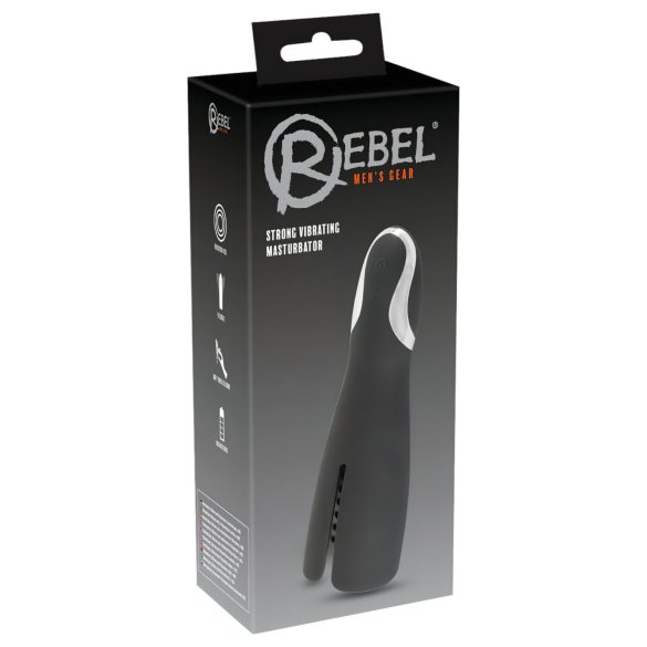 Rebel Strong - uppladdningsbar ekollonvibrator (svart)