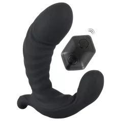 You2Toys - uppblåsbar vibrator med fjärrkontroll - svart