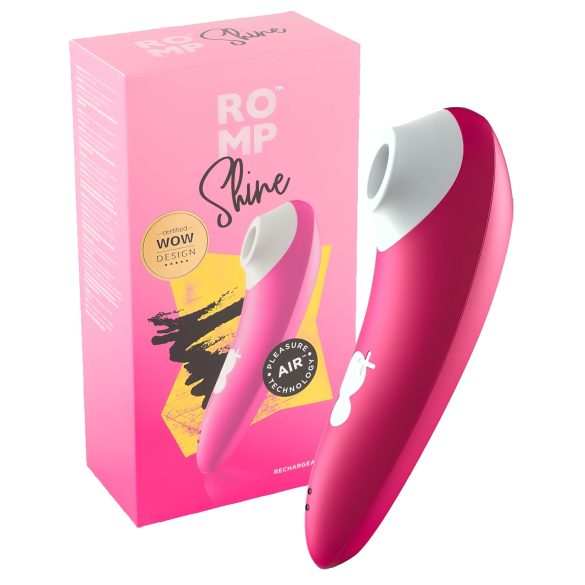 ROMP Shine - vattentät luftvågklitorisstimulator (rosa)