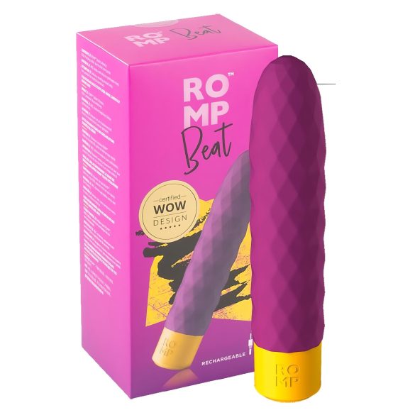 ROMP Beat - uppladdningsbar, vattentålig stavvibrator (lila)