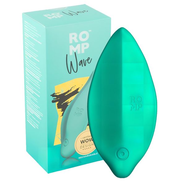 ROMP Wave - uppladdningsbar, vattentät klitorisstimulator (grön)