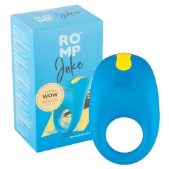 ROMP Juke - penisring med vibrator - vattentät - blå