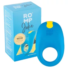 ROMP Juke - penisring med vibrator - vattentät - blå