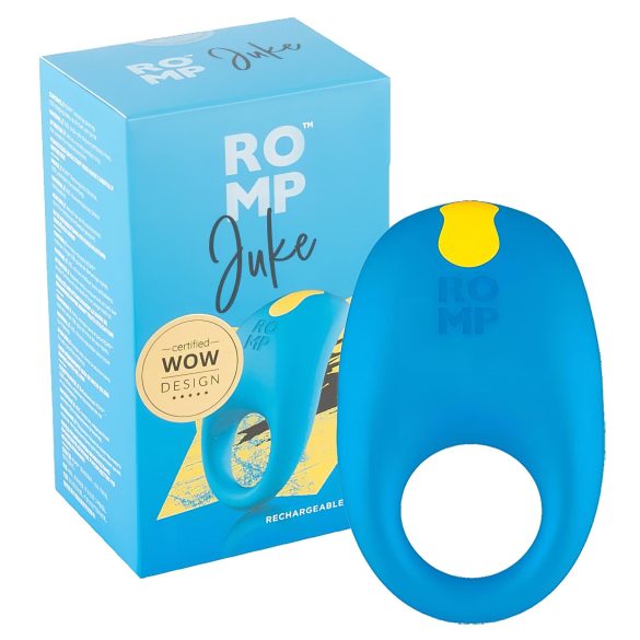 ROMP Juke - vattentät vibratorring för män (blå)