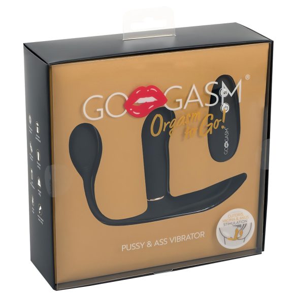 GoGasm Lyst & Kittling - uppladdningsbar trippel vibrator (svart)