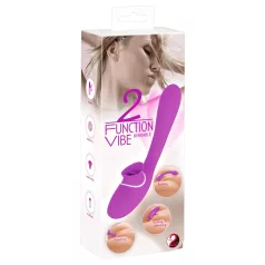   You2Toys - vibrator med två funktioner - uppladdningsbar 2i1 - lila