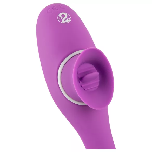 You2Toys - vibrator med två funktioner - uppladdningsbar 2i1 - lila