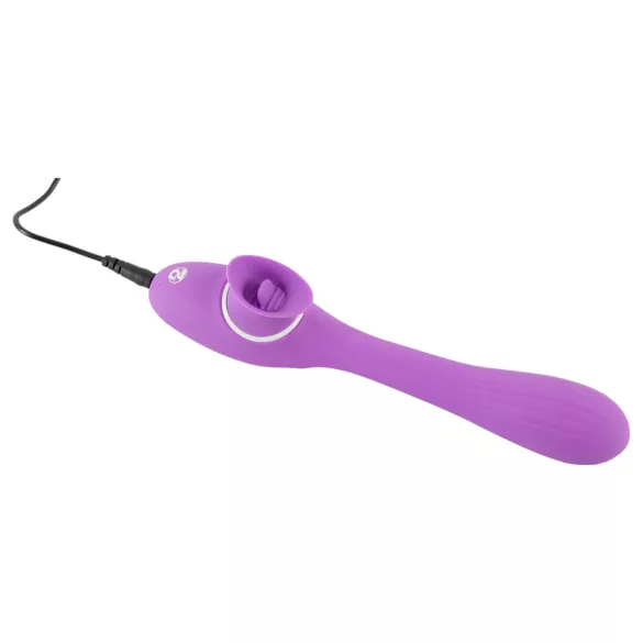 You2Toys - vibrator med två funktioner - uppladdningsbar 2i1 - lila