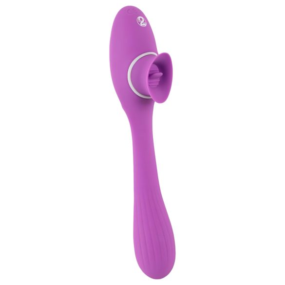 You2Toys - vibrator med två funktioner - uppladdningsbar 2i1 - lila