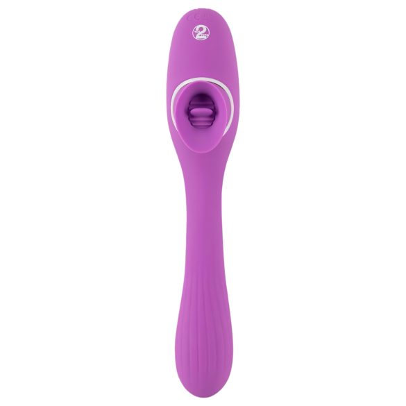 You2Toys - vibrator med två funktioner - uppladdningsbar 2i1 - lila