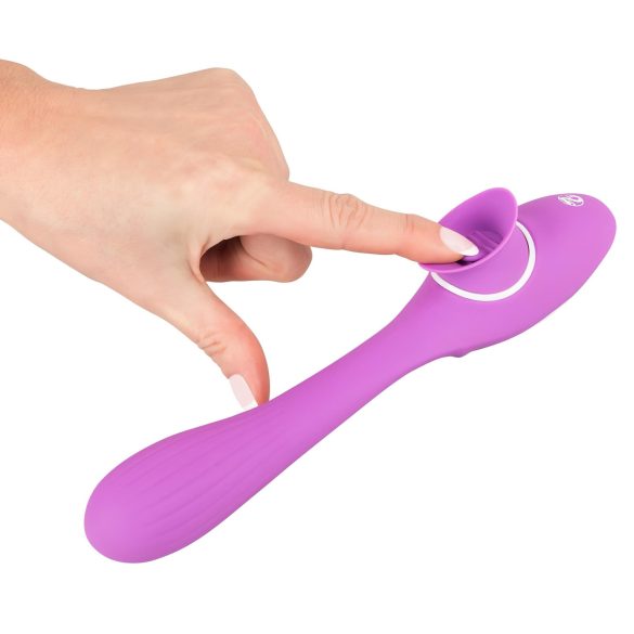 You2Toys - vibrator med två funktioner - uppladdningsbar 2i1 - lila