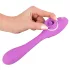 You2Toys - vibrator med två funktioner - uppladdningsbar 2i1 - lila