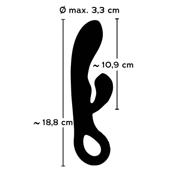 You2Toys - rabbitvibrator med klitorisstimulans - uppladdningsbar - lila
