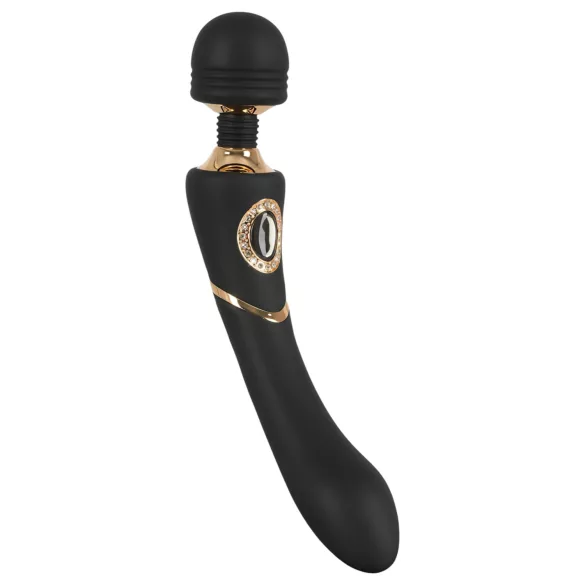 Cleopatra Wand - massagevibrator uppladdningsbar vattentät svart