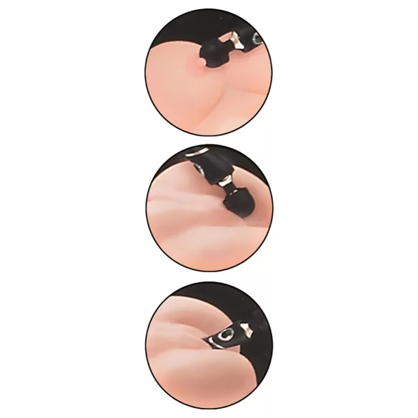 Cleopatra Wand - massagevibrator uppladdningsbar vattentät svart