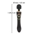 Cleopatra Wand - massagevibrator uppladdningsbar vattentät svart