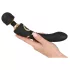 Cleopatra Wand - massagevibrator uppladdningsbar vattentät svart