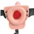 Pipedream - Fetish Strap-On 6 - ihålig strap-on‑vibrator (naturfärgad)