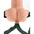 Pipedream - Fetish Strap-On 6 - ihålig strap-on‑vibrator (naturfärgad)