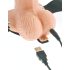 Fetisch Strap-On 6 - ihålig vibrator med rem, naturlig