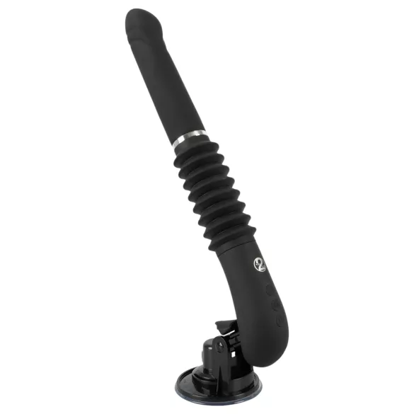 You2Toys - stötande vibrator med fjärrkontroll - uppladdningsbar - svart