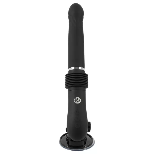 You2Toys - stötande vibrator med fjärrkontroll - uppladdningsbar - svart