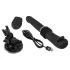 You2Toys - stötande vibrator med fjärrkontroll - uppladdningsbar - svart