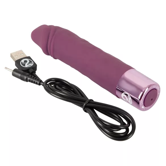 You2Toys - Vibrator med batteri - vattentät realistisk - lila
