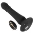 Black Velvets - uppladdningsbar anal vibrator med stötfunktion - svart