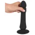 Black Velvets - uppladdningsbar anal vibrator med stötfunktion - svart