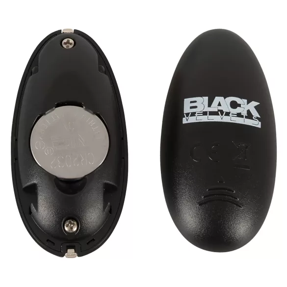 Black Velvets - uppladdningsbar anal vibrator med stötfunktion - svart