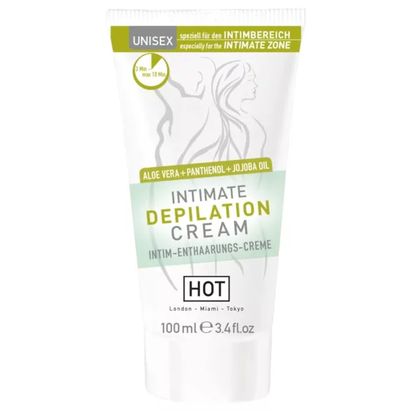 HOT Intimate - intim hårborttagningskräm med spatel - 100ml
